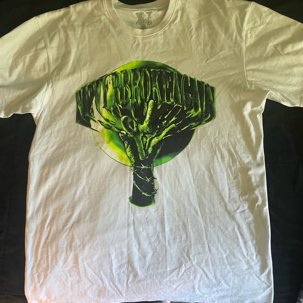 Vlone x never broke again slime tshirt xl mens